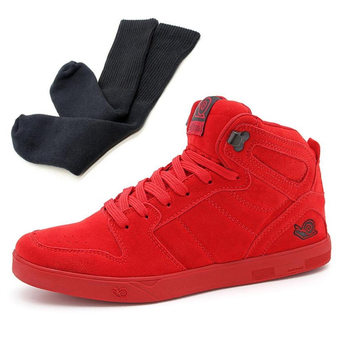 Meia Vermelha Cano Alto em promoção na Netshoes!