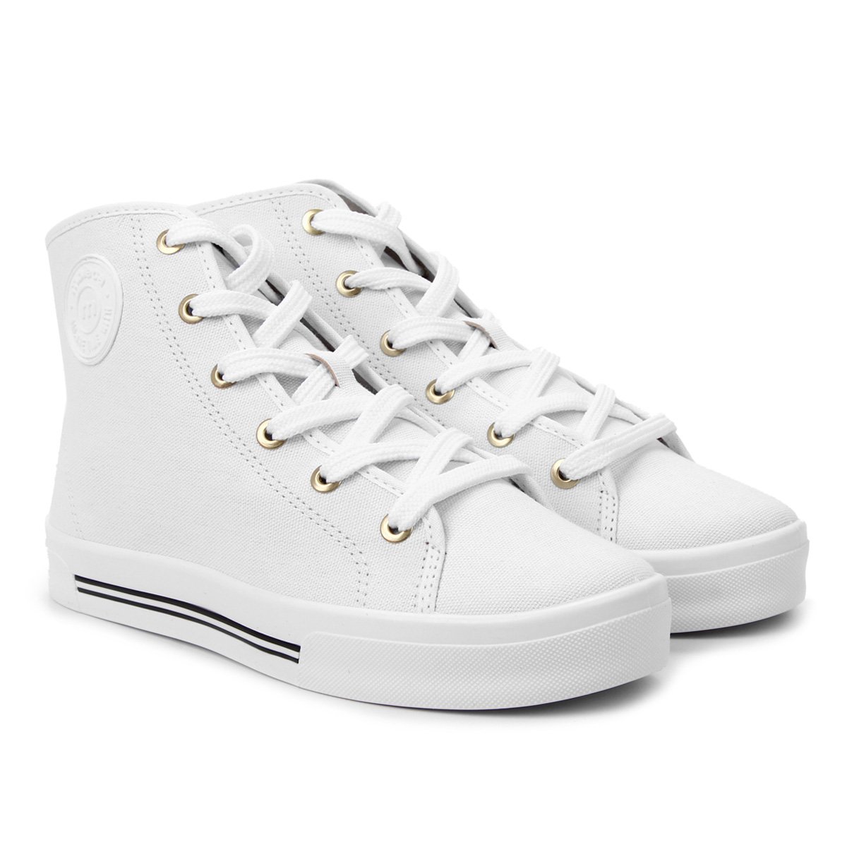 Tênis Cano Alto Moleca Liso Feminino Branco Netshoes