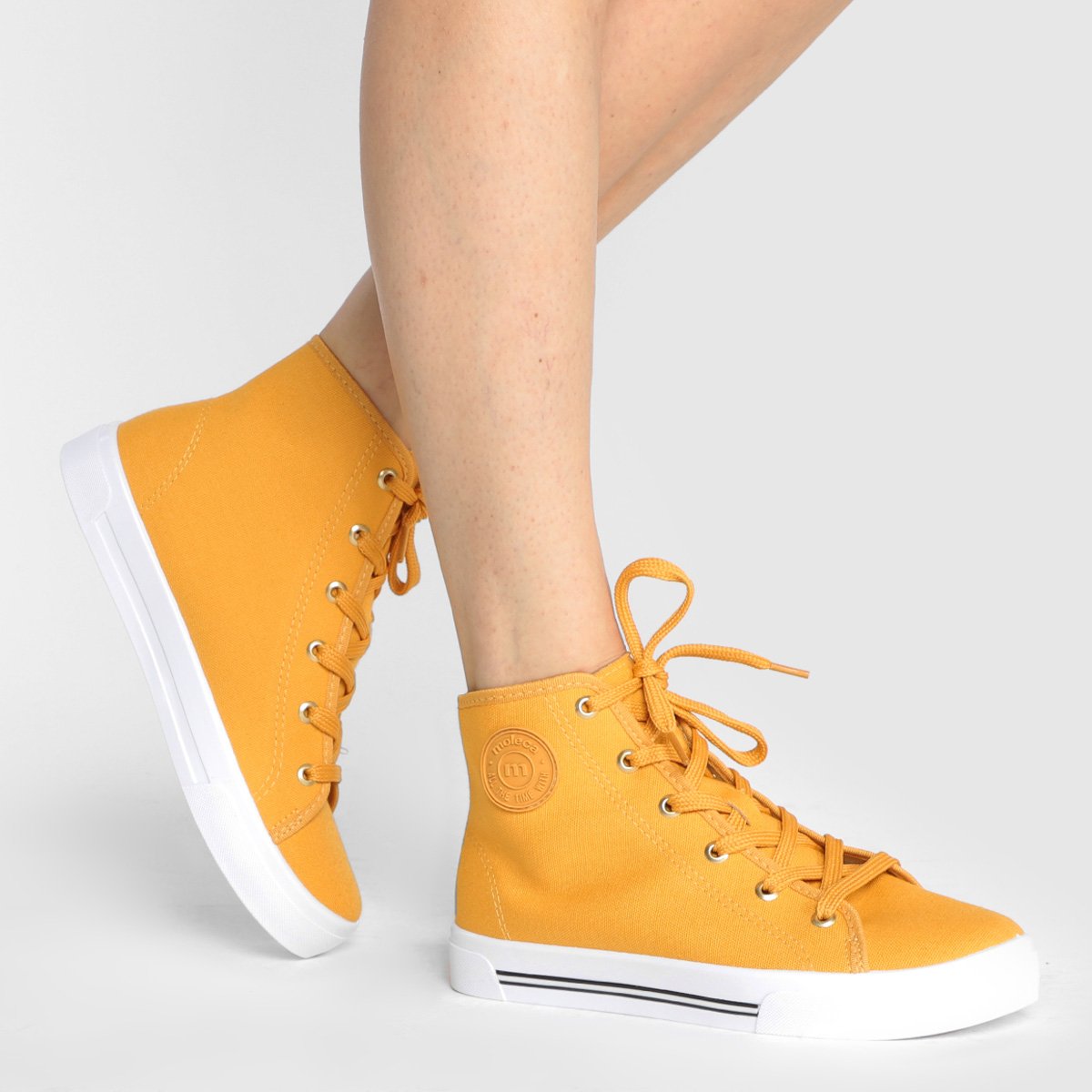 Tênis Cano Alto Moleca Liso Feminino Amarelo Netshoes - Main Image