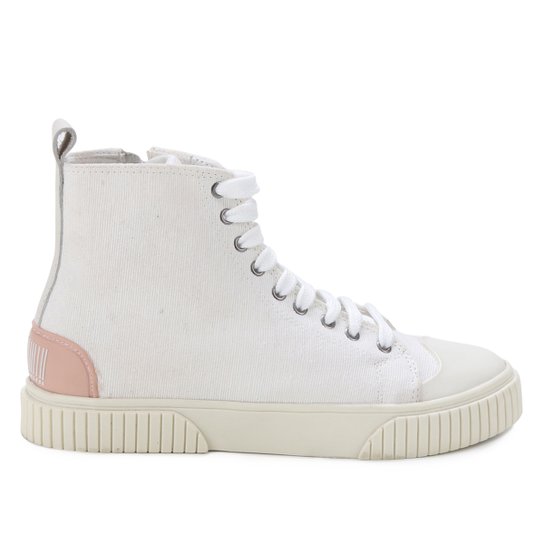 Menor preço em Tênis Cano Alto Santa Lolla Lona Feminino - Off White