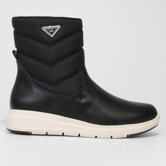 Tênis Cano Alto Via Marte Nylon Feminino - Preto Menor preço em Tênis Cano Alto Via Marte Nylon Feminino - Preto