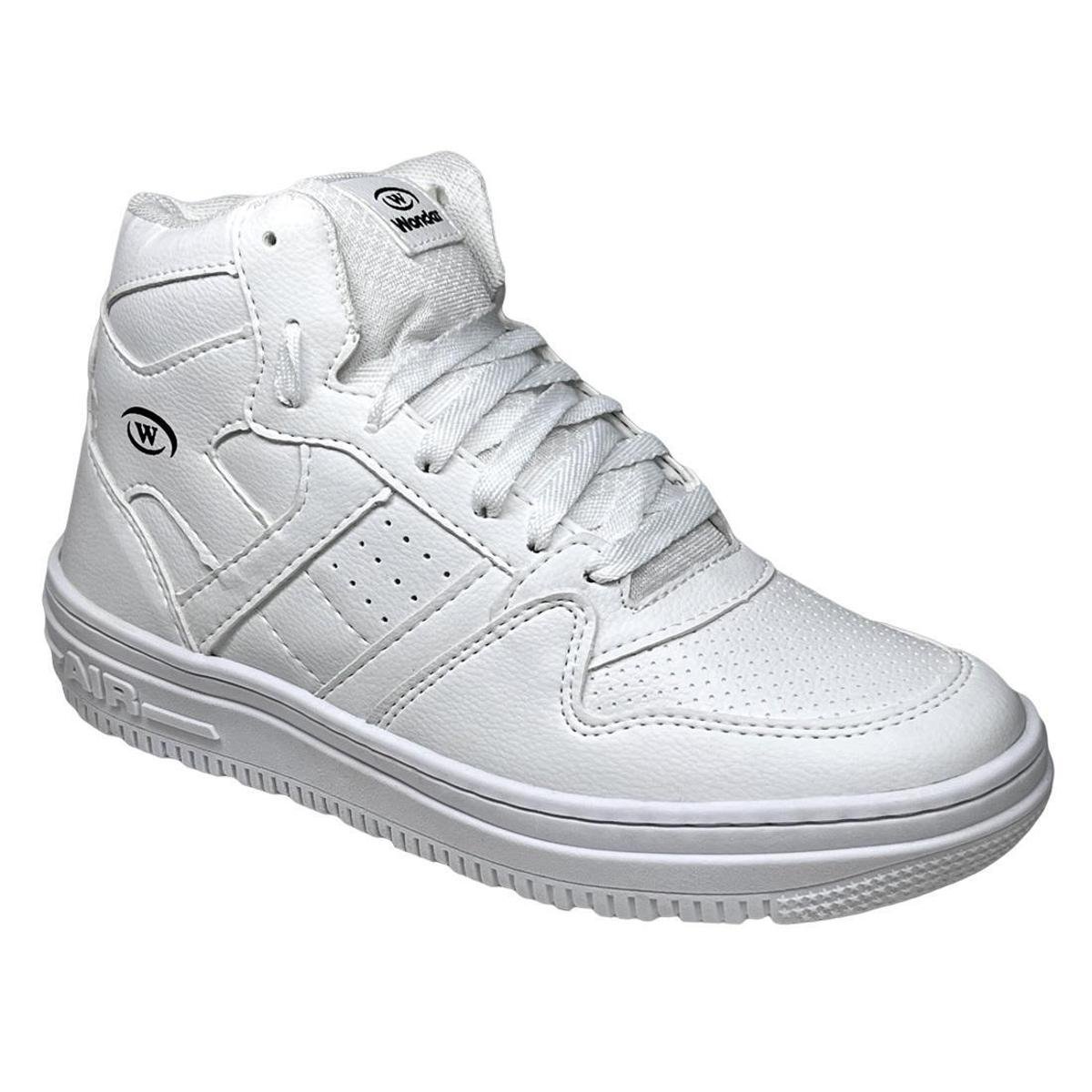 Tênis Cano Alto Wonder Furinhos Masculino Branco Netshoes