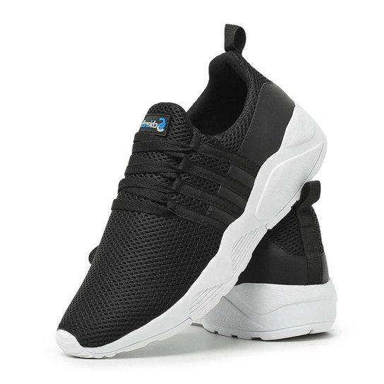 Tênis Cano Baixo Esportivo Schiareli 490 Masculino - Preto+Branco é ruim? Tênis Cano Baixo Esportivo Schiareli 490 Masculino - Preto+Branco é boa?