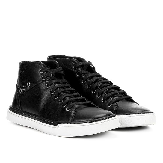 Tênis Cano Curto Couro Walkabout Midnight Masculino - Preto Menor preço em Tênis Cano Curto Couro Walkabout Midnight Masculino - Preto