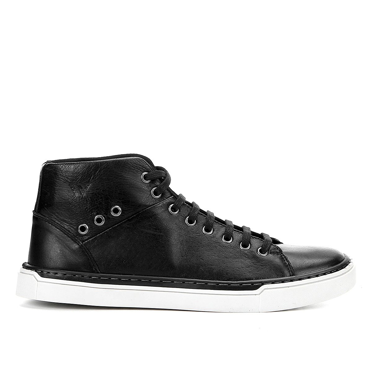 tênis cano curto couro walkabout midnight masculino