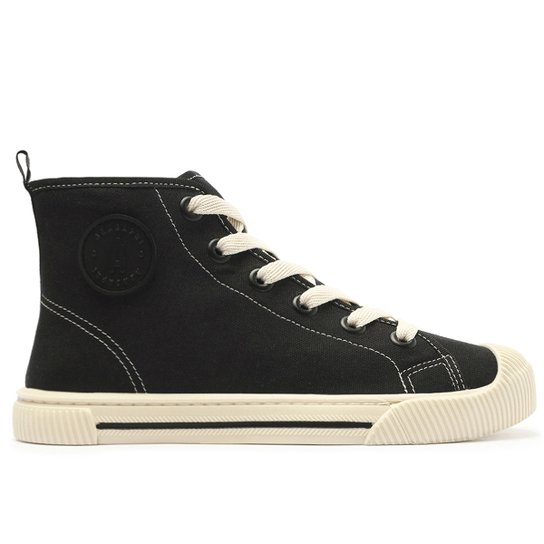 Tênis Cano Médio Anacapri Liso Feminino - Preto Menor preço em Tênis Cano Médio Anacapri Liso Feminino - Preto