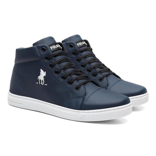 Tênis Cano Médio Casual Masculino Liso Conforto Dia a Dia - Azul é ruim? Tênis Cano Médio Casual Masculino Liso Conforto Dia a Dia - Azul é boa?