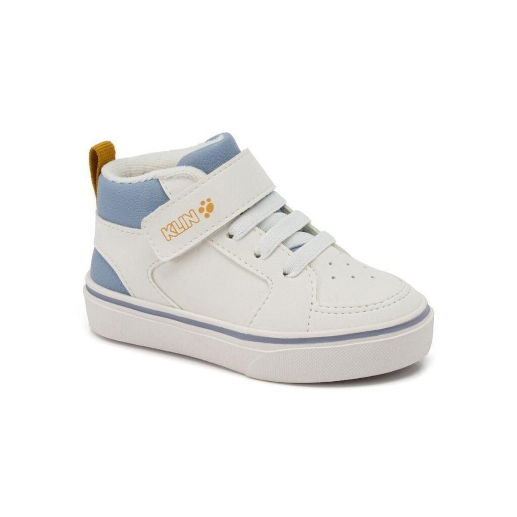 Tênis Cano Médio Klin Branco e Azul Estilo e Conforto