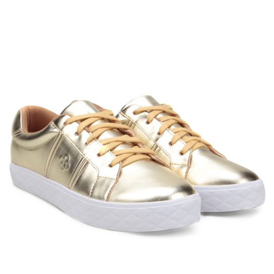 Tênis Capodarte Metalizado Feminino - Dourado