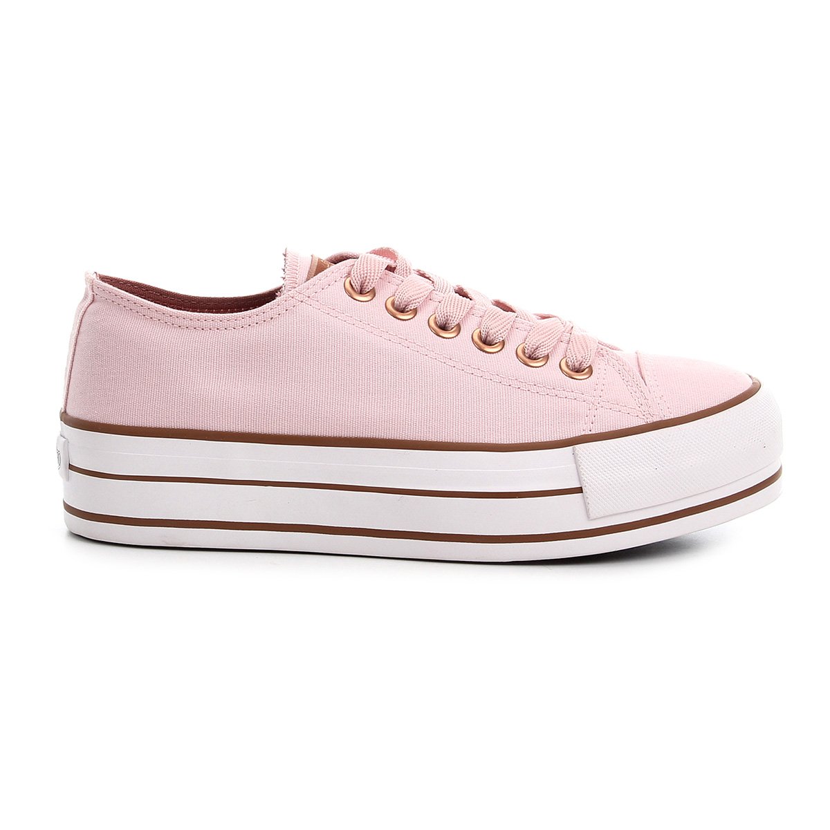 Tênis Feminino Casual Plataforma Capricho Azul/Cobre – SCALCADOS