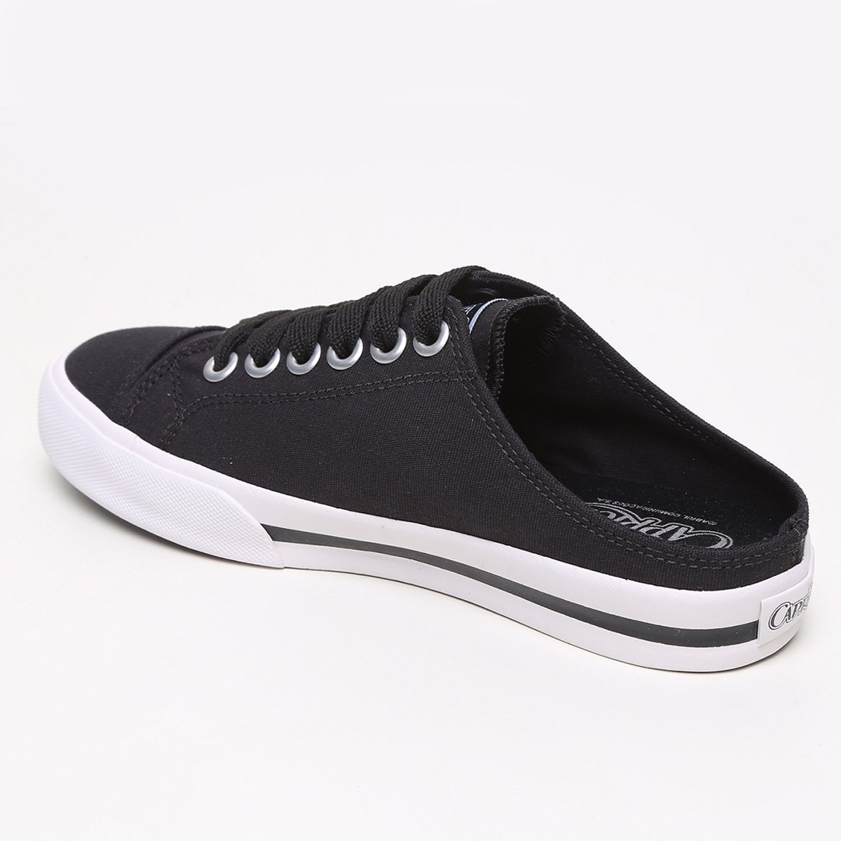 Tênis Capricho Mule Canvas Feminino - Preto | Netshoes