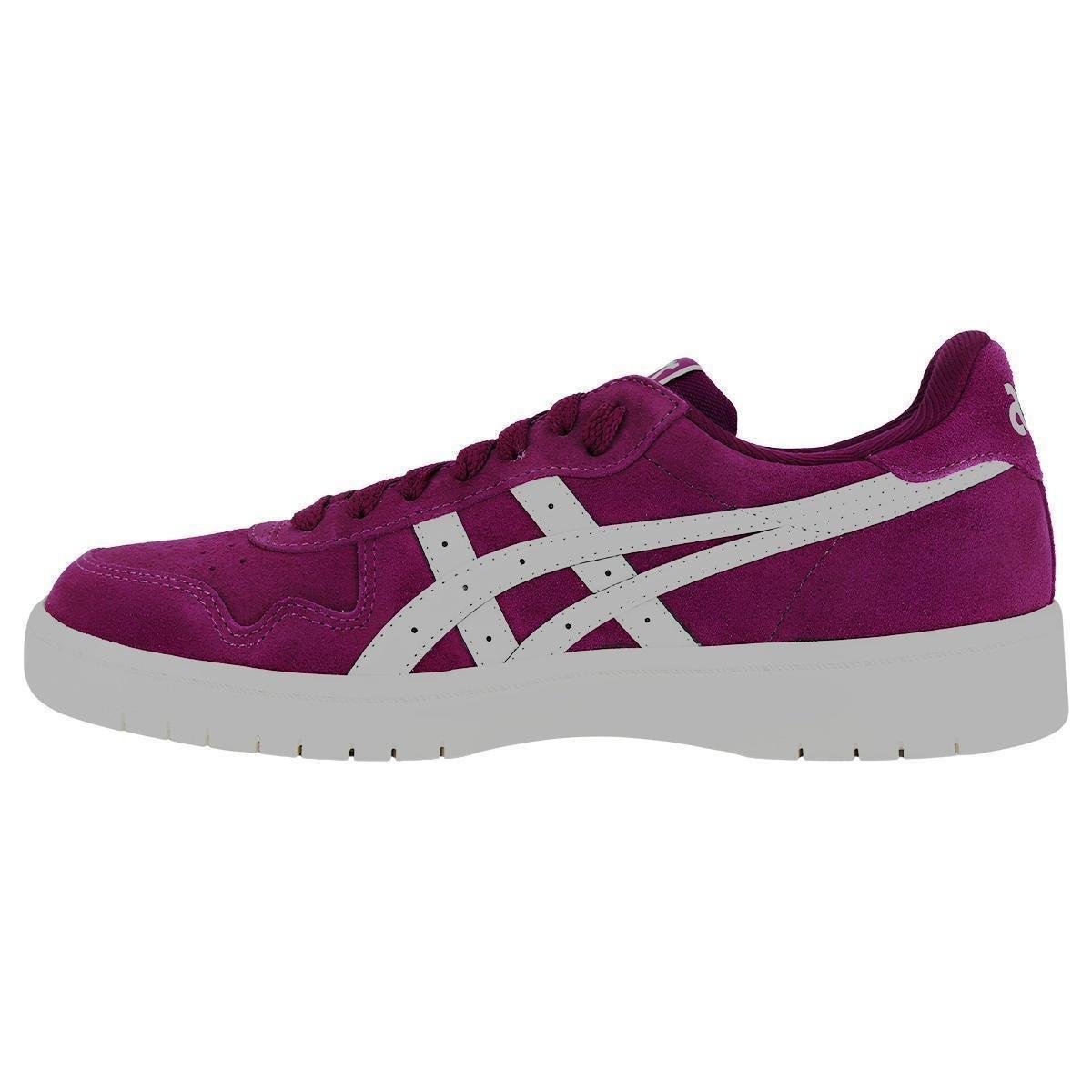 Tênis Casual Asics Japan S Camurça Feminino Original - Roxo+Branco