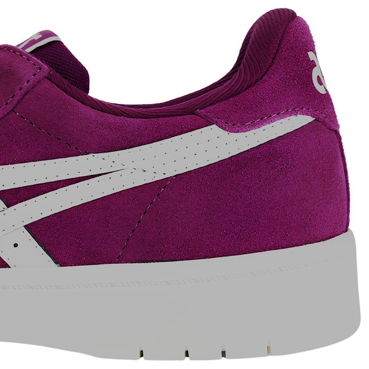 Tênis Casual Asics Japan S Camurça Feminino Original - Roxo+Branco