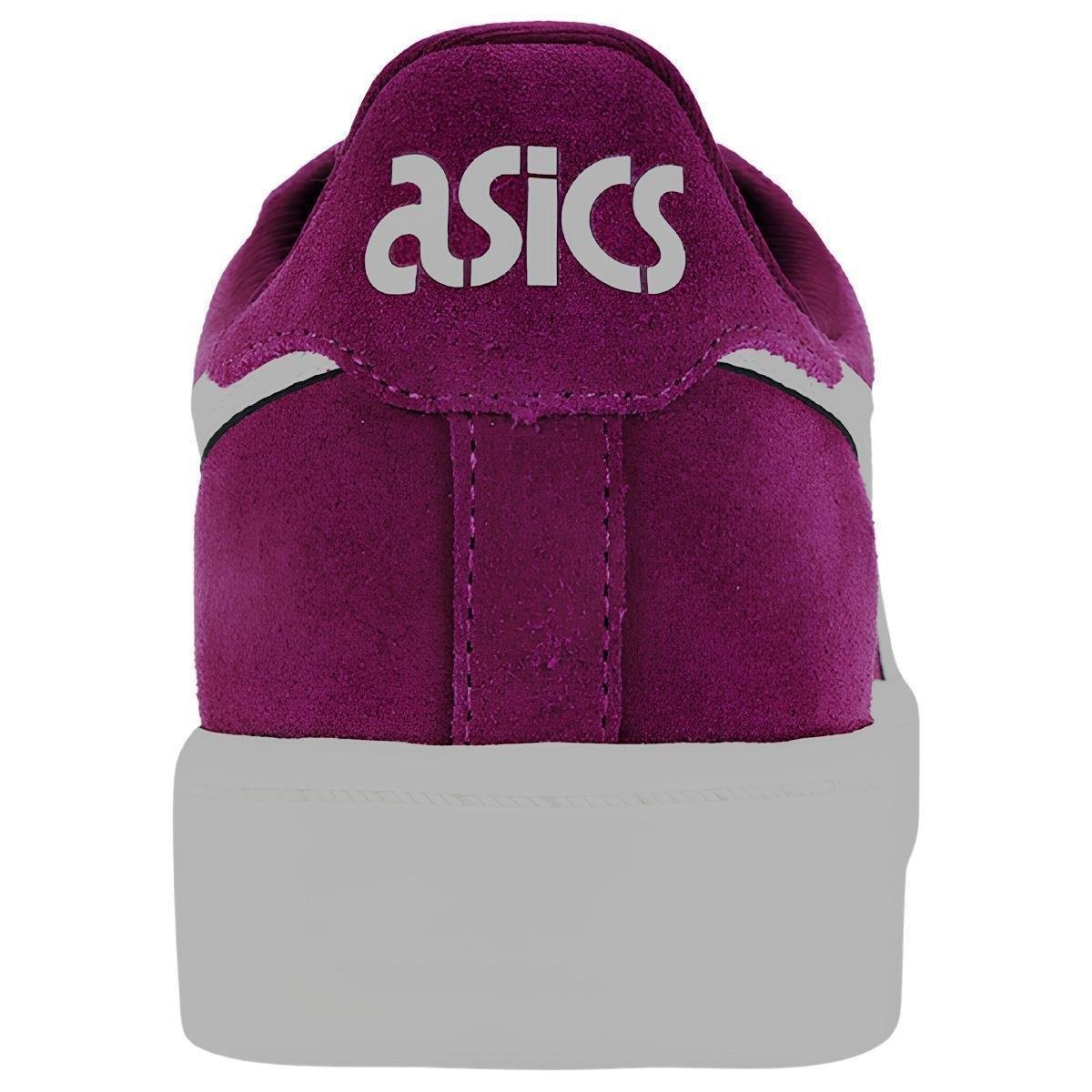 Tênis Casual Asics Japan S Camurça Feminino Original - Roxo+Branco