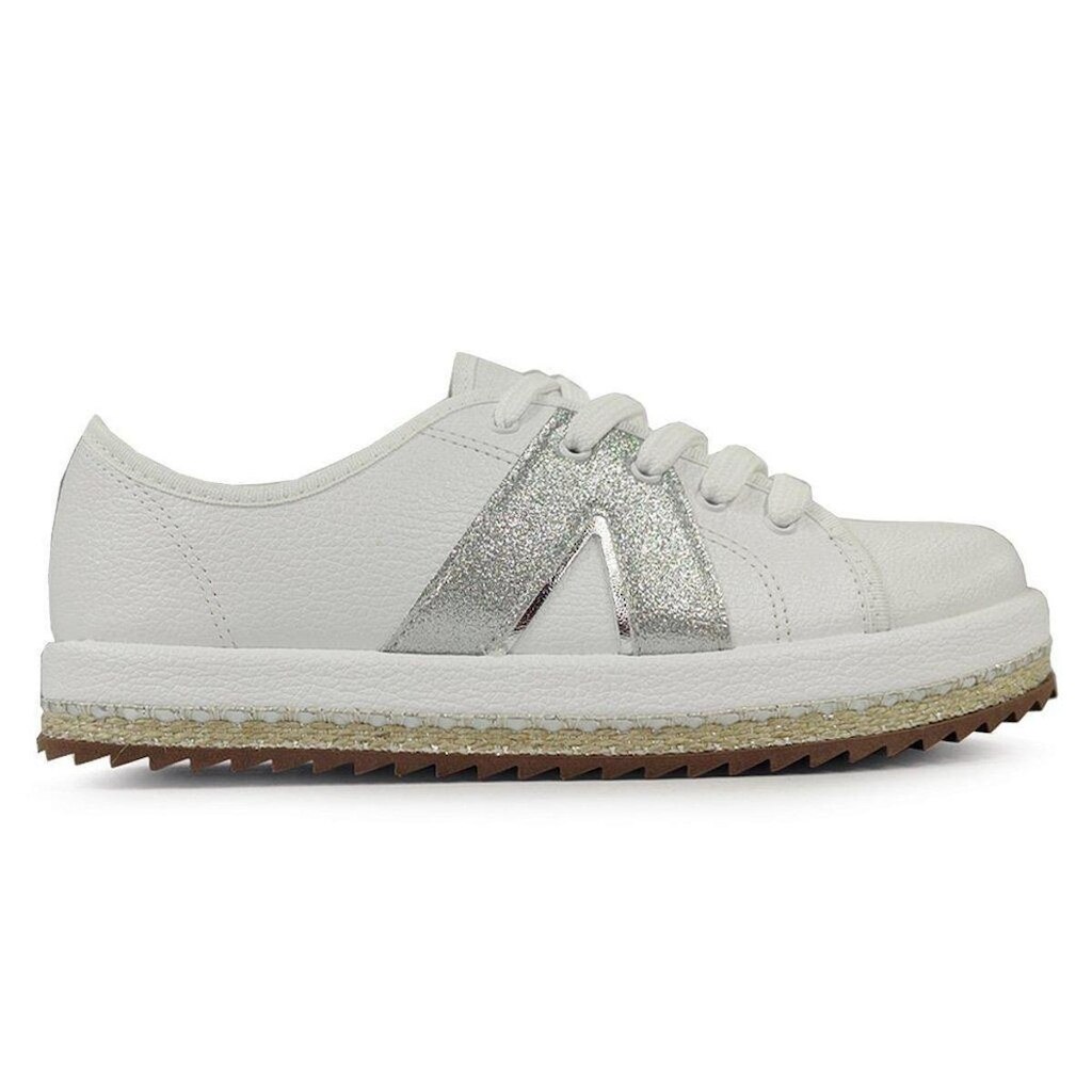 Tênis Casual Beira Rio Conforto Flatform Branco 4196 1230