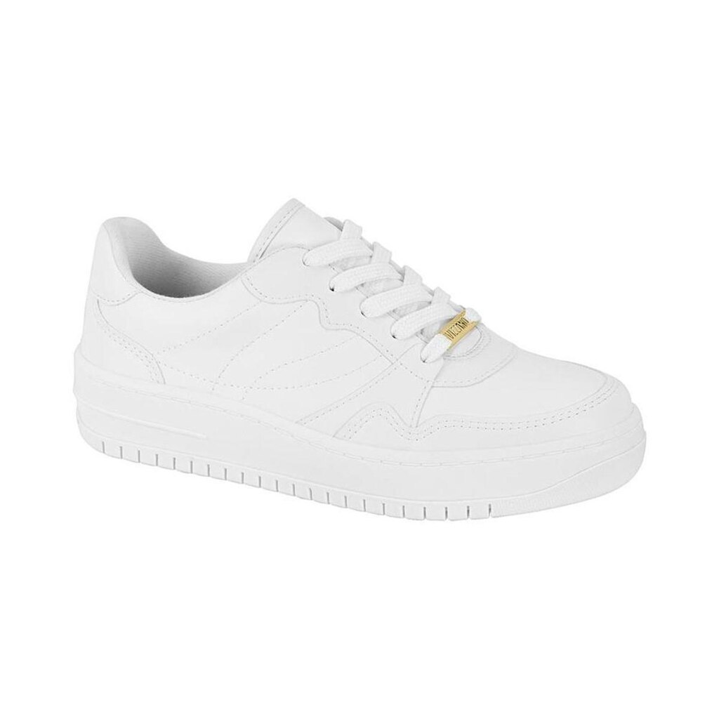 Tênis Casual Branco Costura Aparente | Vizzano