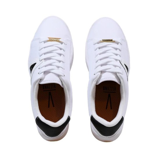 Tênis Casual Branco e Rosa Flatform Vizzano Branco Netshoes