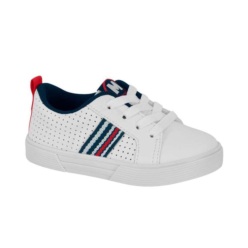 Tênis Casual Branco Kids Cabedal Respirável | Molekinho