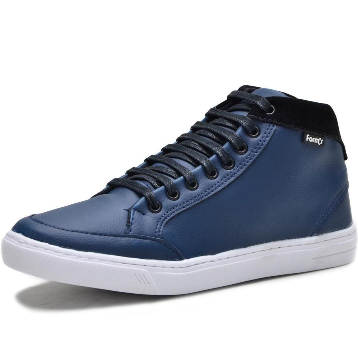 Tênis Casual Cano Alto Masculino Form's - Azul | Netshoes