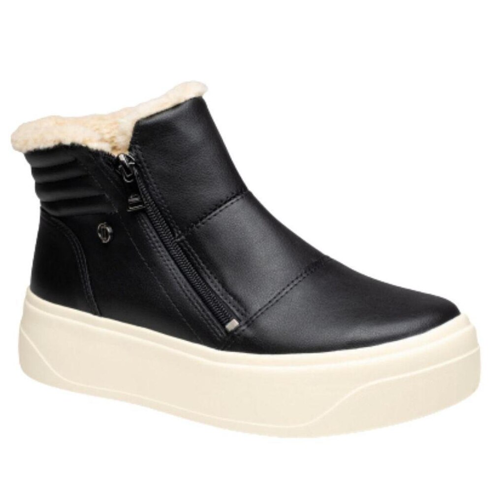 Tênis Casual Feminino Abotinado Preto Avelã Dakota D2811-0002