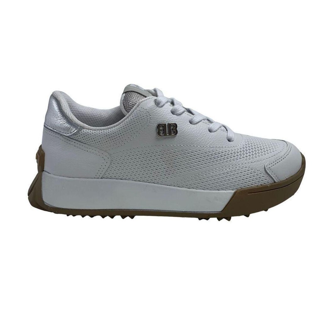 Tênis Casual Feminino Bottero em Couro Branco 371506 - Branco 37