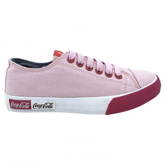 Tênis Casual Feminino Coca Cola Blend Canvas Urbano Conforto Tecido Com Pespontos 1687 Rosa/Branco - Rosa+Branco Menor preço em Tênis Casual Feminino Coca Cola Blend Canvas Urbano Conforto Tecido Com Pespontos 1687 Rosa/Branco - Rosa+Branco