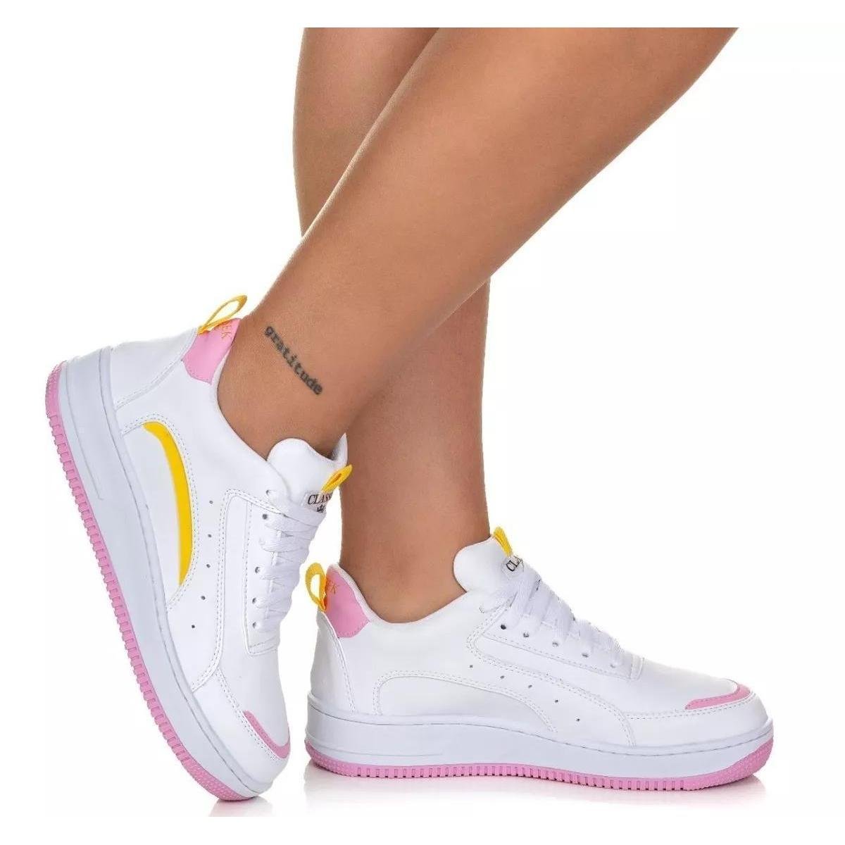 Tenis Casual Feminino Conforto Estilo Urbano Esporte Menor preço em Tenis Casual Feminino Conforto Estilo Urbano Esporte