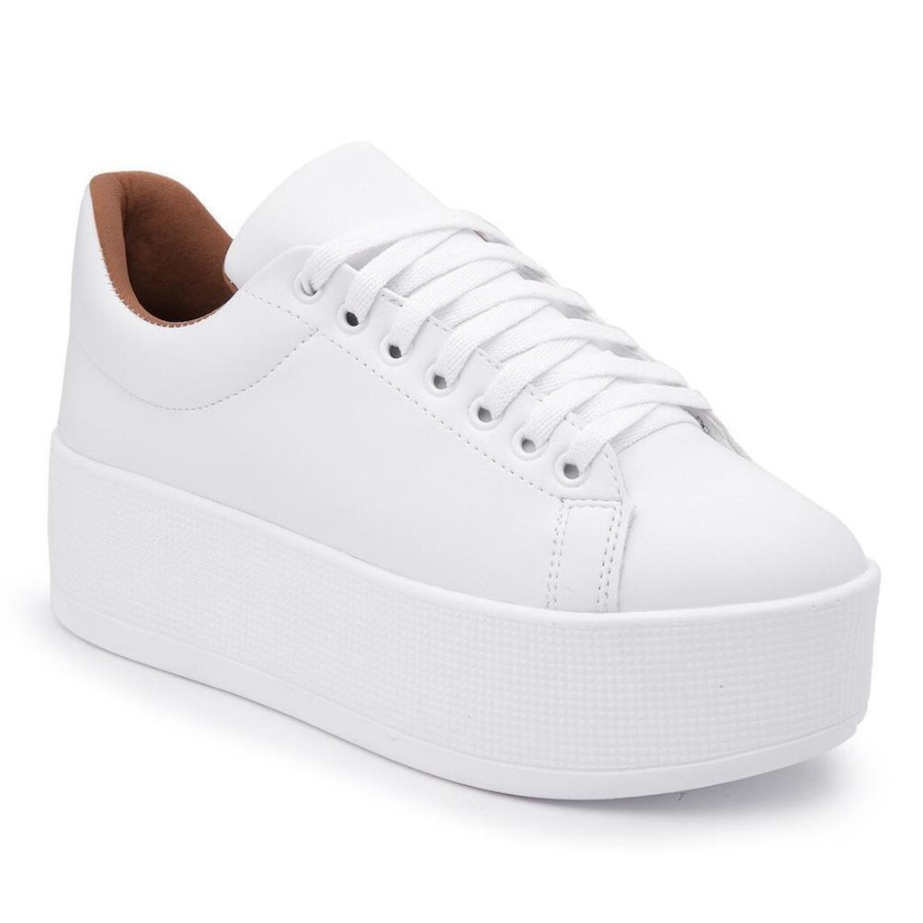 Tênis Casual Feminino Flatform Cano Baixo Confortável