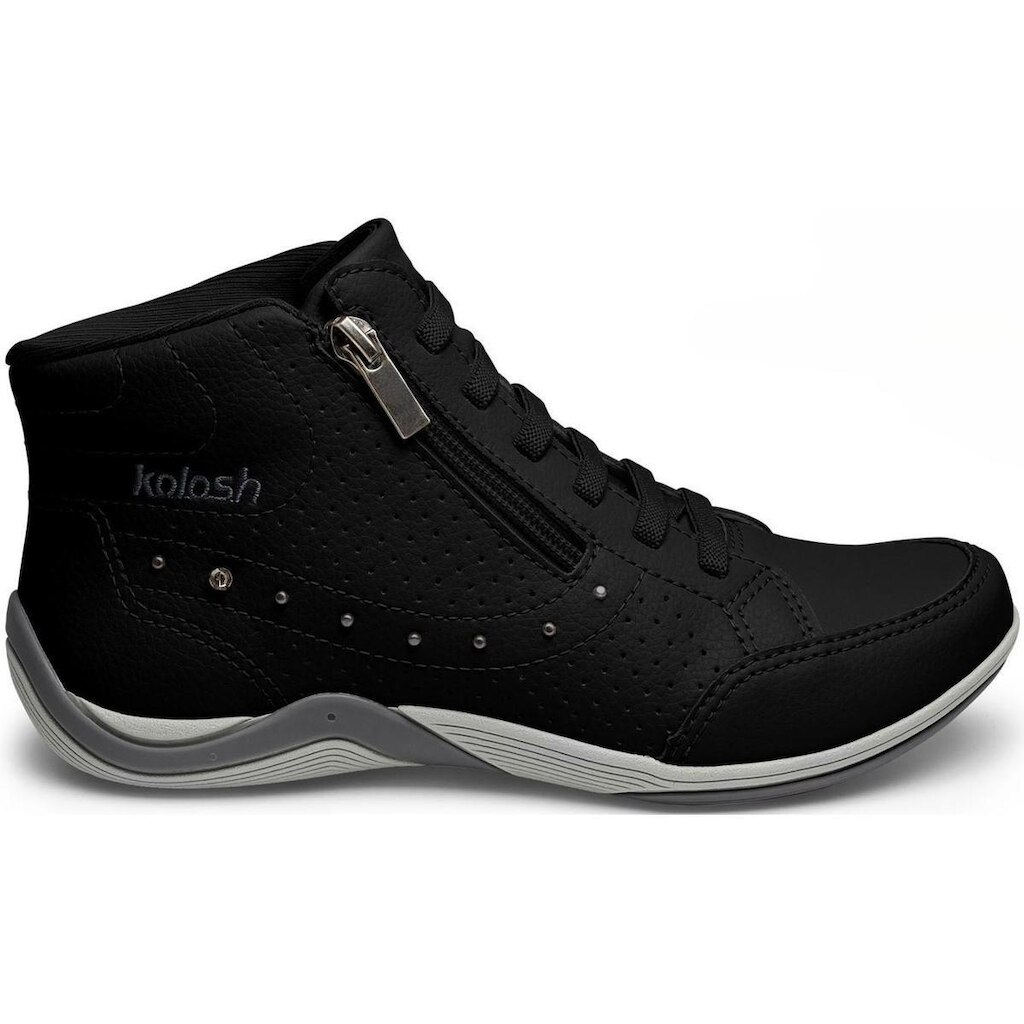 Tênis Casual Feminino Kolosh Bota Calce Fácil Ziper