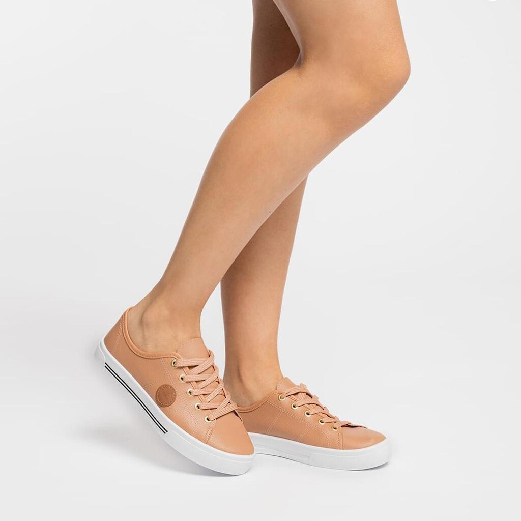 Tênis Casual Feminino Moleca Cano Baixo