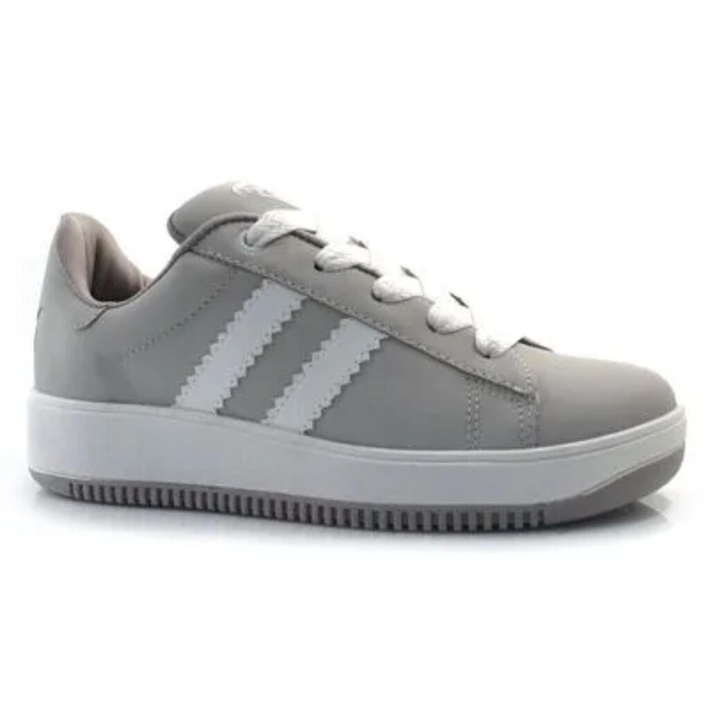 Tênis Casual Feminino Quiz 61-1851-01 Cinza