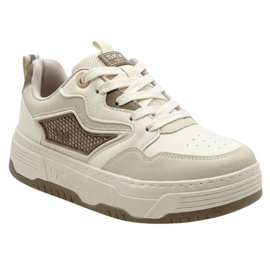 Tênis Casual Feminino Via Marte 368-002-13 Areia e Marrom