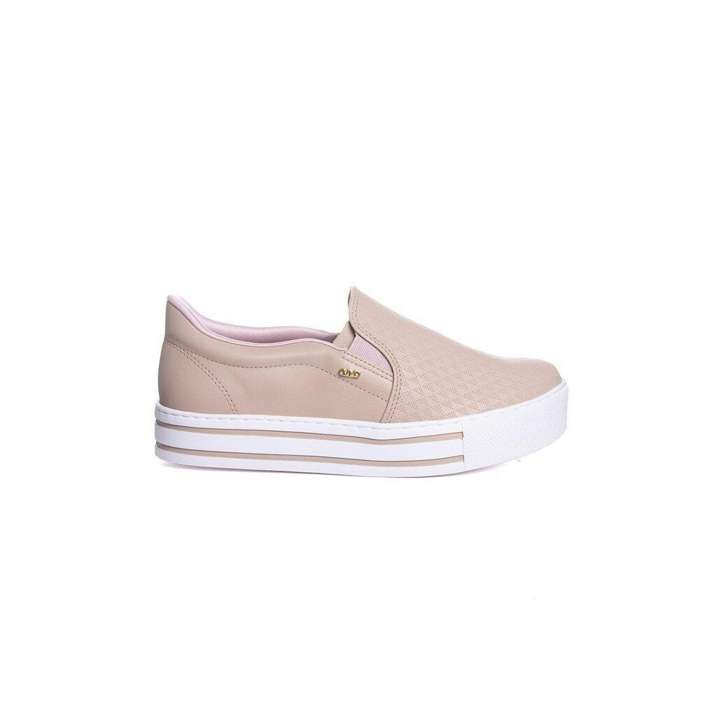 Tênis Casual Feminino Via Marte Slip On Creme
