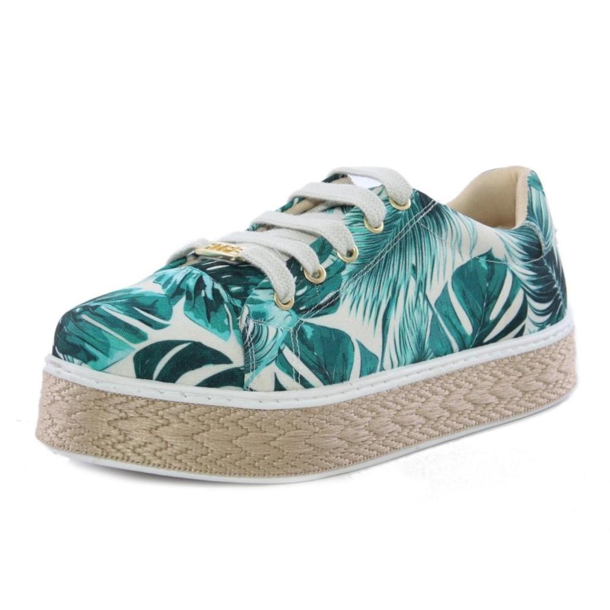 tenis flatform estampado