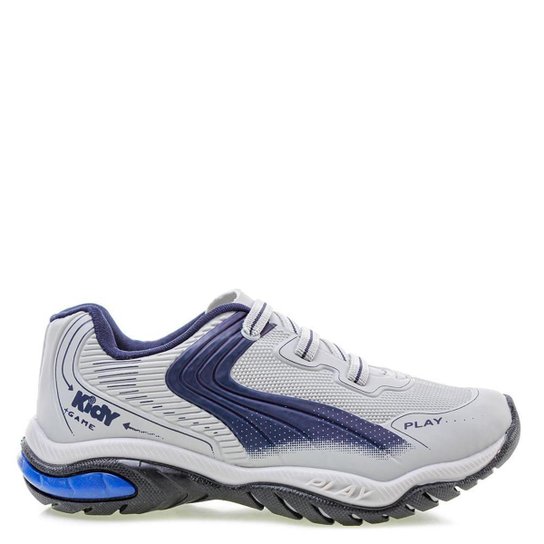 Tênis Casual Infantil Kidy Play Cinza 28 - Cinza Menor preço em Tênis Casual Infantil Kidy Play Cinza 28 - Cinza