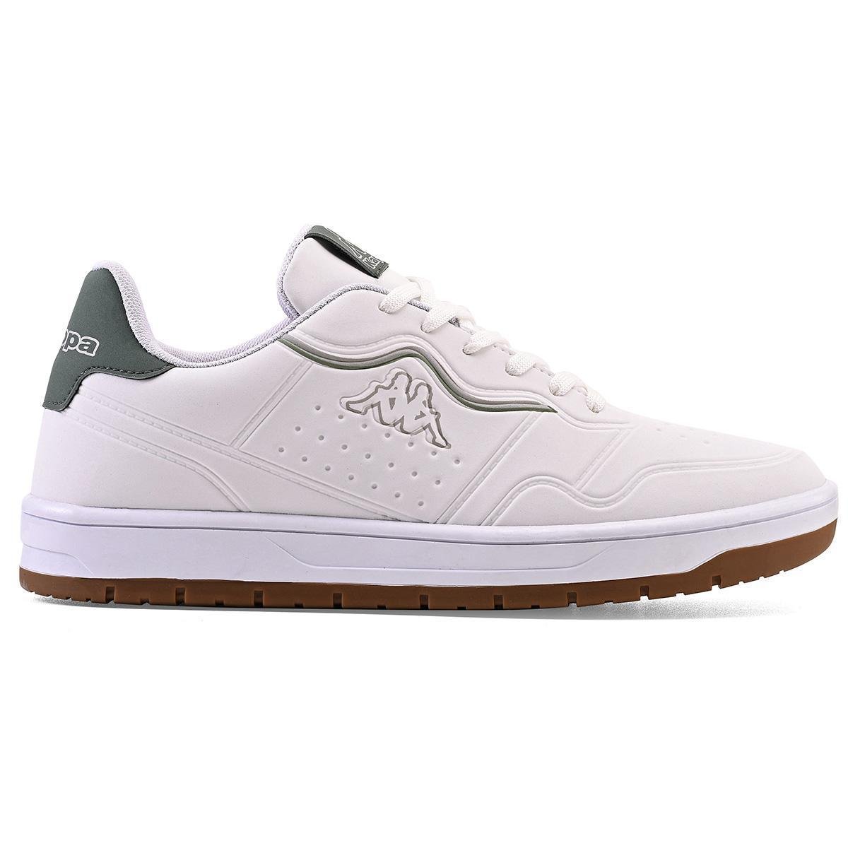 Tênis Casual Kappa Zenit Masculino Branco+Cinza Netshoes