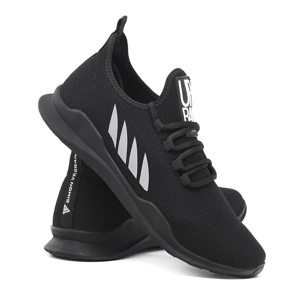Tênis Casual Leve Com Palmilha Anatômica Dubai Black