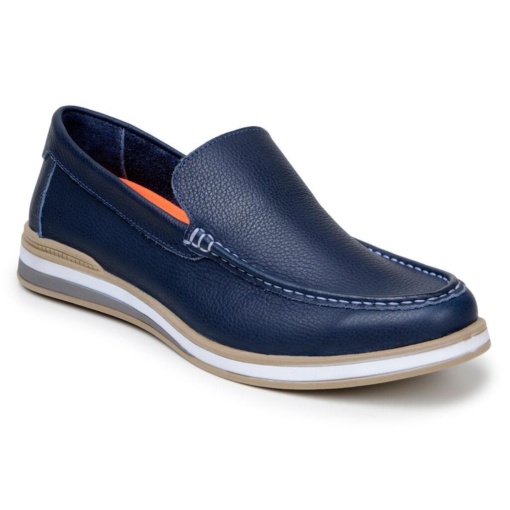Tênis Casual Loafer Moderno Couro Legítimo Confortável