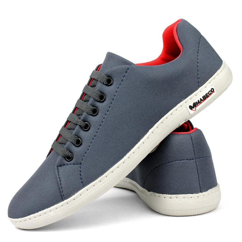 Tênis Casual Lona Masculino Confortável Com Cadarço