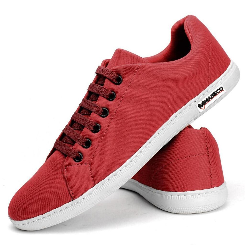 Tênis Casual Lona Masculino Confortável Com Cadarço