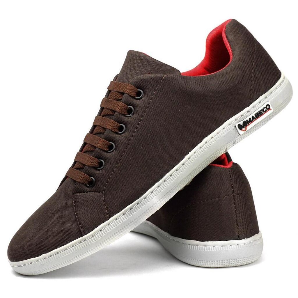 Tênis Casual Lona Masculino Confortável Com Cadarço