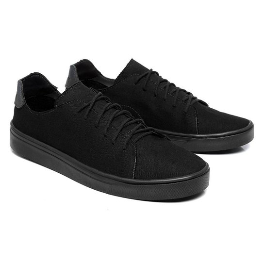Tênis Casual Masculino Black - Preto Menor preço em Tênis Casual Masculino Black - Preto