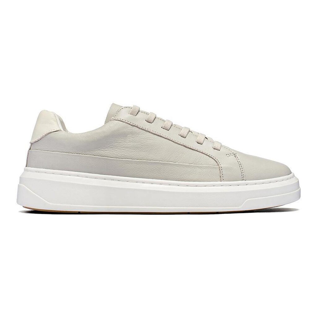 Tênis Casual Masculino Couro Minimal Calce Fácil Conforto