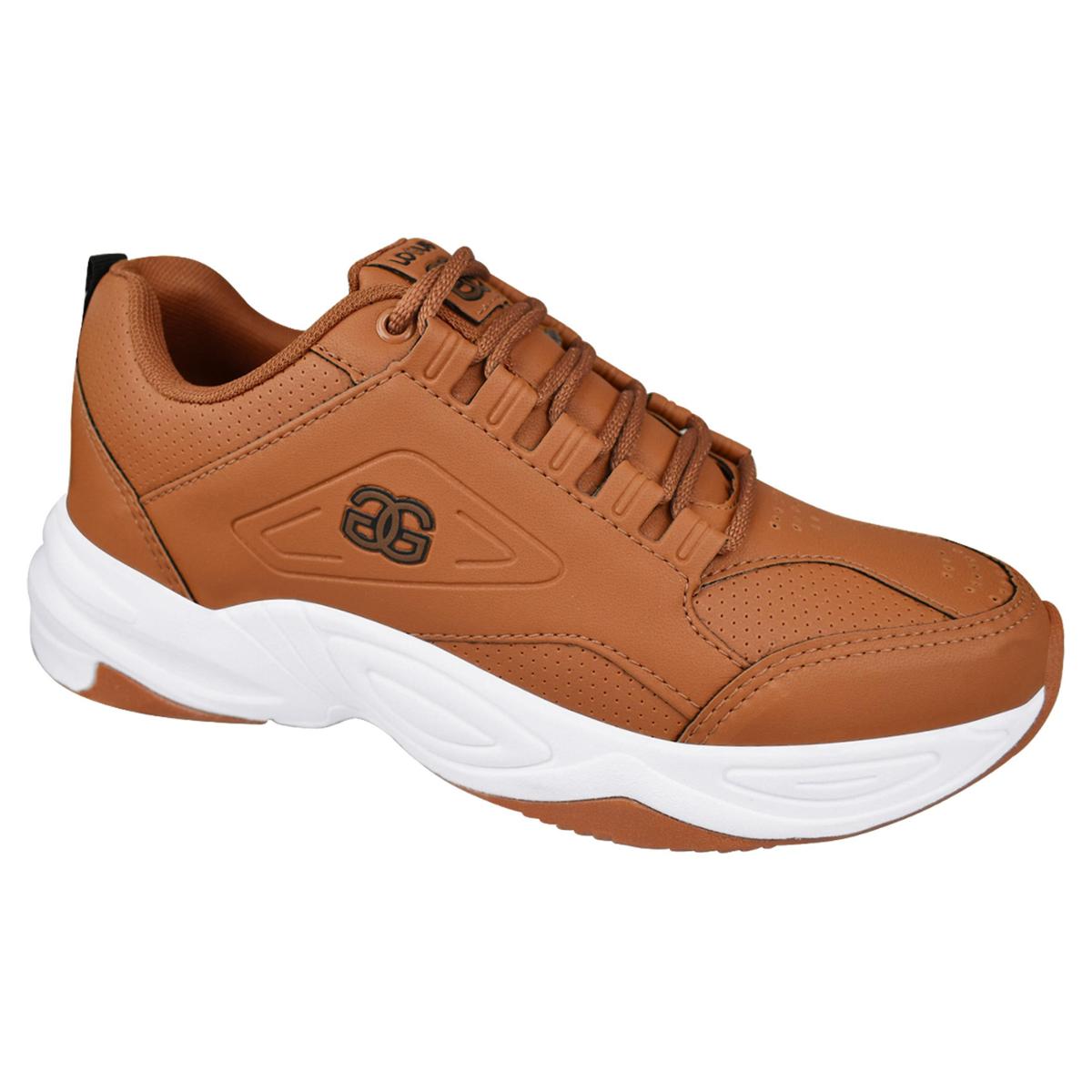 Tênis Casual Masculino LOGUS - Caramelo | Netshoes