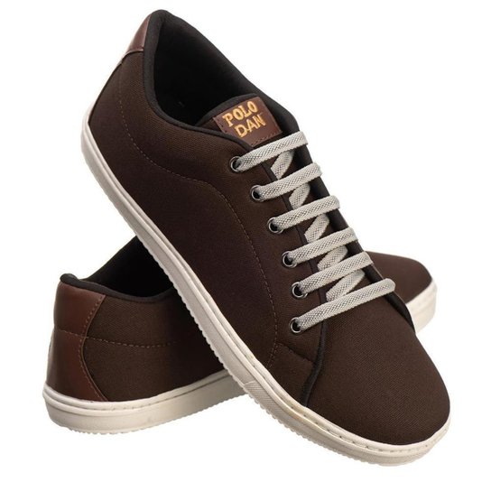 Tênis Casual Masculino Lona Cadarço Conforto Estilo Liso - Marrom é ruim? Tênis Casual Masculino Lona Cadarço Conforto Estilo Liso - Marrom é boa?