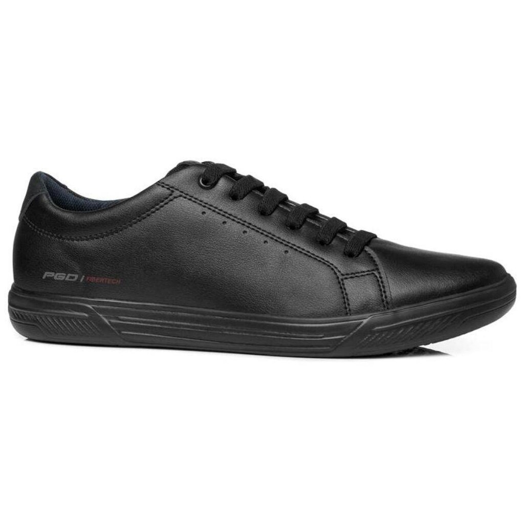 Tênis Casual Masculino Microfibra Preto Pegada 172801-02
