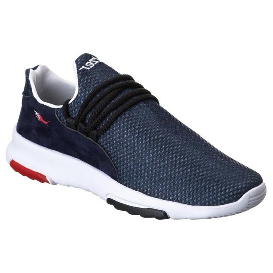 Tênis Casual Masculino Nylon Cadarço Estilo Moderno Conforto - Azul Menor preço em Tênis Casual Masculino Nylon Cadarço Estilo Moderno Conforto - Azul