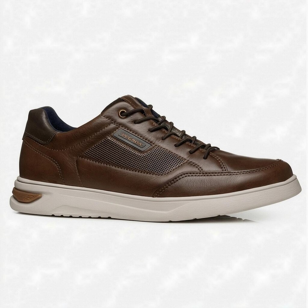 Tênis Casual Masculino Pegada De Couro Elástico 112403