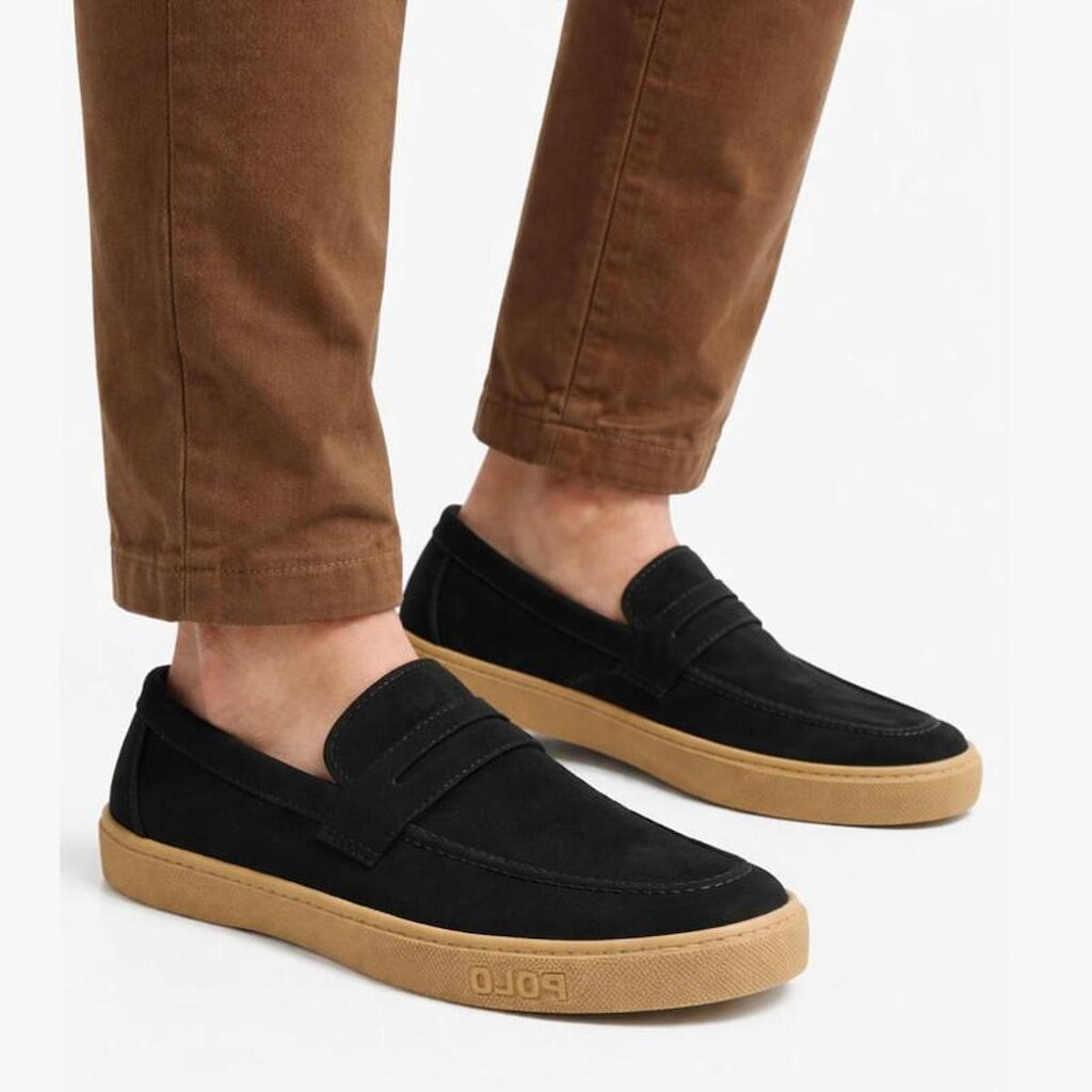 Tênis Casual Masculino Polo CWB em Couro Super Macio e Confortável 4000