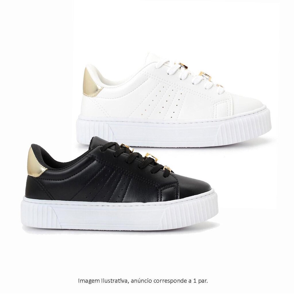 Tênis Casual Metal Feminino Skynner 1853